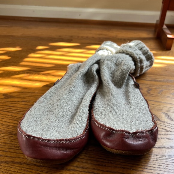 🧦ACORN: Unisex Original Slipper Sock, Gray ragg wool, size 9-10 women’s. - Picture 5 of 10